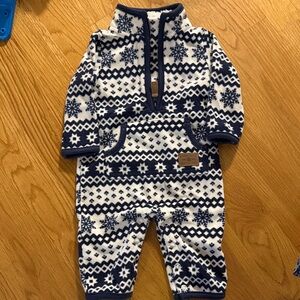 Carters Cozy Snowflake Patterned Kids One Piece